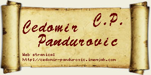 Čedomir Pandurović vizit kartica